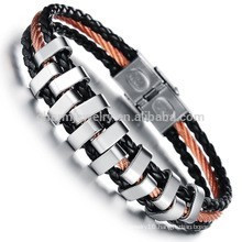 2015 new Korean jewelry wholesale fashion jewelry trend of the new men's woven leather bracelet hand rope PH843